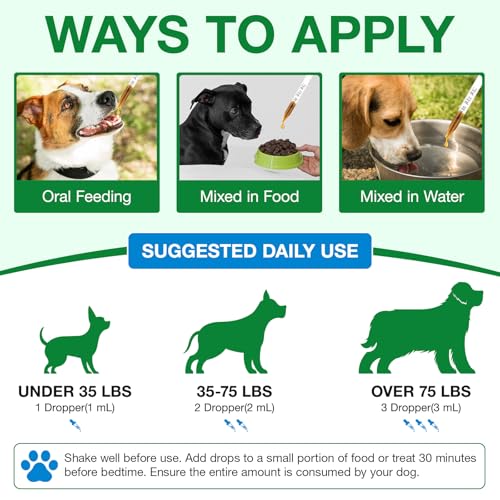 Natürliche Antibiotika für Hunde, 60 ml - Unterstützt bei Allergien und Juckreiz - Antibiotika für Hunde bei Infektionen - Hefepilzinfektion Behandlung für Hunde - Ohrentzündung Hund Multivitamin