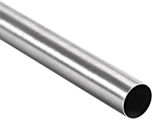 Miniatura 3 de uxcell Tubo redondo de acero inoxidable 304 de 0.354in de diámetro exterior, 0.008in de grosor, 9.843in de longitud, tubo recto sin costuras, 2