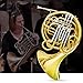 Double French Horn (Fb/Bb) 4 Keys Gold Lacquer - Intermediate Brass Instrument with Case, Mouthpiece and Cleaning Kit - Complete Accessory Kit for Concert Band and Solo Performance (Gold)