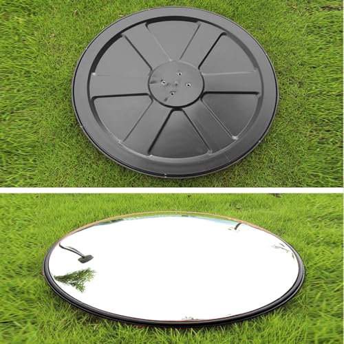 Espejo convexo de seguridad de 80cm gran angular HD para vigilar garajes públicos 4