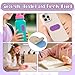 16 Pcs Textured Sensory Stickers for Adults,Colored Silicone Adhesive Sensory Stickers Different Textures,Anxiety Relief Autism and Fidget Calm Strips,Great for Work,Office,Rewards,Gifting