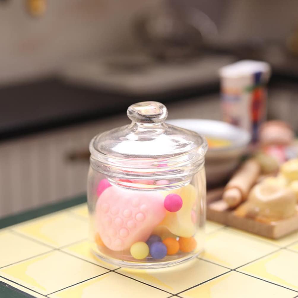 Amazon | Healifty 2 PCS Dollhouse Cles Jar 1：12ミニチュア