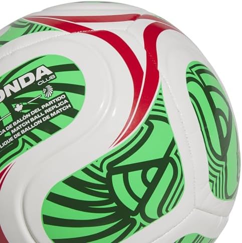 adidas Unisex-Adult FIFA World Cup 26™ Trionda Mexico Club Soccer Ball, White/Vivid Red/Amazon Green/Flash Lime, 5 - 2
