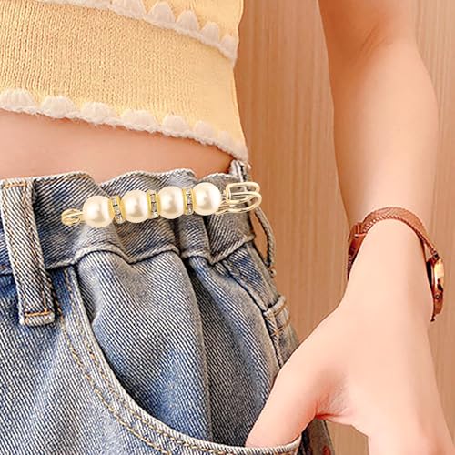 Image of 12-Pcs Pearl Brooches for Women, Artificial Pearl Brooch Pins Anti-exposure Neckline Safety Pins Sweater Shawl Clips for Women Wedding Party Decorations