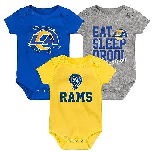 image for Outerstuff Newborn & Infant Gold/Royal/Heather Gray Los Angeles Rams T