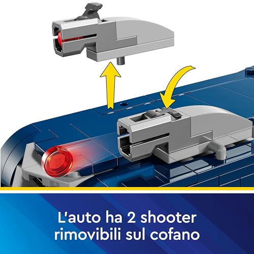 LEGO DC Batman con Batmobile vs. Harley Quinn e Mr. Freeze, Macchina Giocattolo da Costruire del Supereroe della Serie Animata con 3 Minifigure, Gioco per Bambini da 8 Anni, Regalo da Collezione 76274 - Immagine 2
