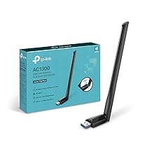 TP-Link Archer T3U Plus Chiavetta WiFi AC1300Mbps, Alto Guadagno, Wireless Dual Band, Adattatore USB, Antenna WiFi Usb per PC, MU-MIMO, Beamforming, WPA3, Windows 11, 10, 8.1, 8, 7, XP, Mac OS