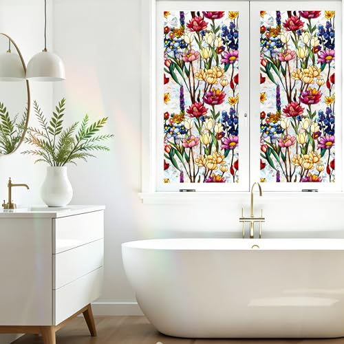 Película decorativa 3D Tulip para ventana, 16.9 x 39.3 pulgadas miniatura 2