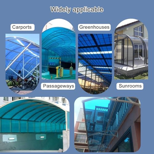 Bâche de toit en polycarbonate pour serre et abri 1,2x7m - 8