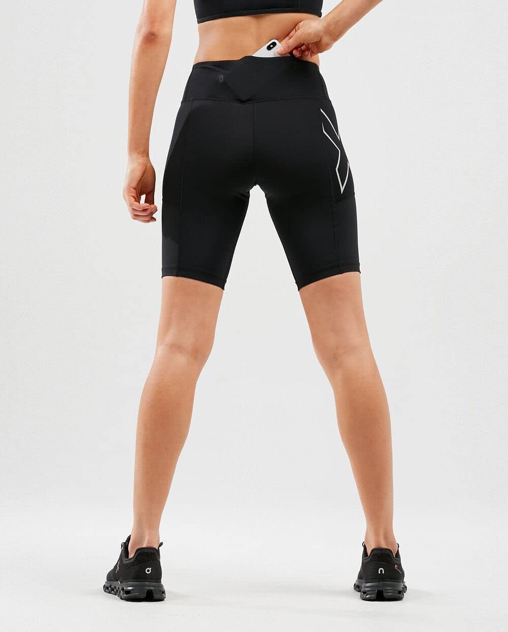 2XU Run Mid-Rise Dash Compression Shorts - Wa6182b - Shorts Mujer