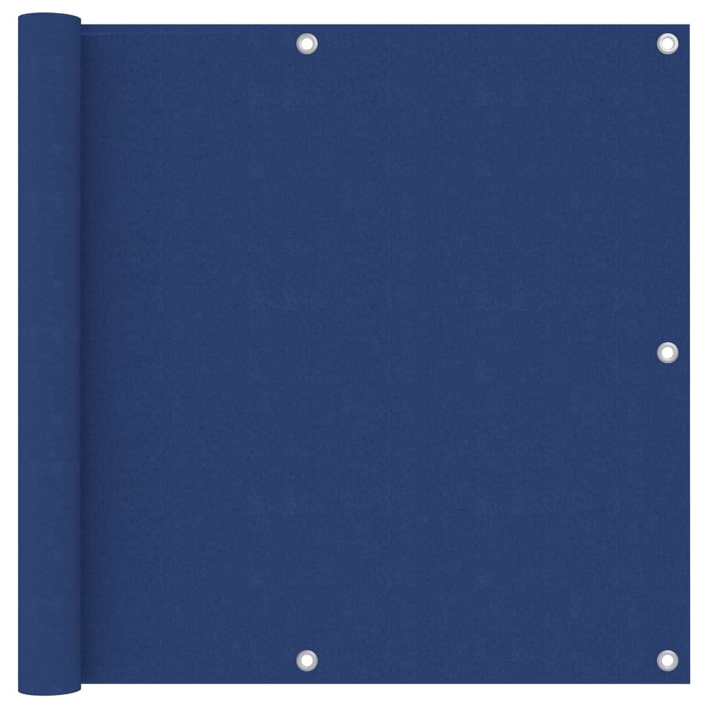 Brise-vue pour balcon bleu 90x600 cm en tissu Oxford imperméable
