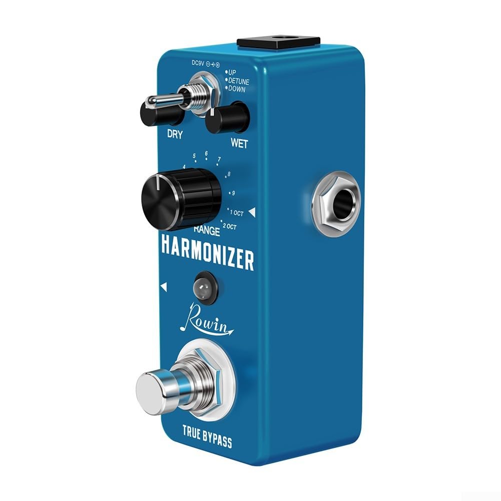 Zilimontt Pédale d'effets d'harmonie de guitare – Harmoniseur numérique pour mini taille, True Bypass
