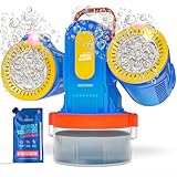 Croove Rechargeable Bubble Machine for Kids, 180° Rotation 10,000+ Big Bubbles Per Minute, Boy Birthday Gift, Outdoor Toys Games & Activities, Gifts for Toddlers, Boys & Girls Age 3,4,5,6,8+ Year Old