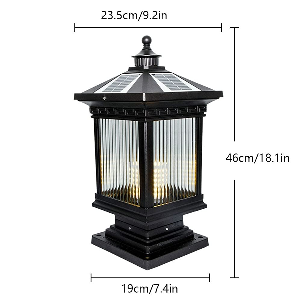Światła Słoneczne Na Słupku Solarne Lampy Ogrodowe Oprawa Oświetlenia Zewnętrznego Słupka Z Adapterem Do Montażu Na Molo Do Słupków Ogrodowych, Ścieżki, Tarasu, Patio, Ogrodu,