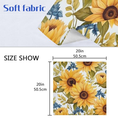 Servilletas de Tela Amarillo Girasol 20 x 20 pulg. Set x6 miniatura 7