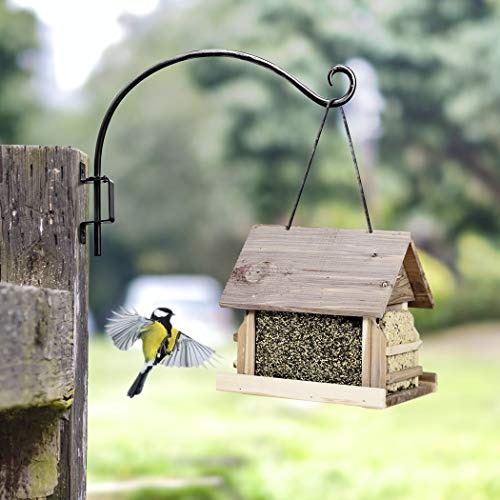 Lifyzoon Swivel Bird Feeder Hanger Hook: Swivel Hanging Plant Bracket Outdoor - Wall Mount Swivel Hanging Hook For Bird Feeder 16-Inch #TOP7