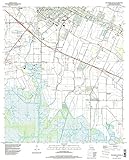 YellowMaps New Iberia South LA topo map, 1:24000 Scale, 7.5 X 7.5 Minute, Historical, 1994, Updated 1998, 26.8 x 21.6 in - Polypropylene