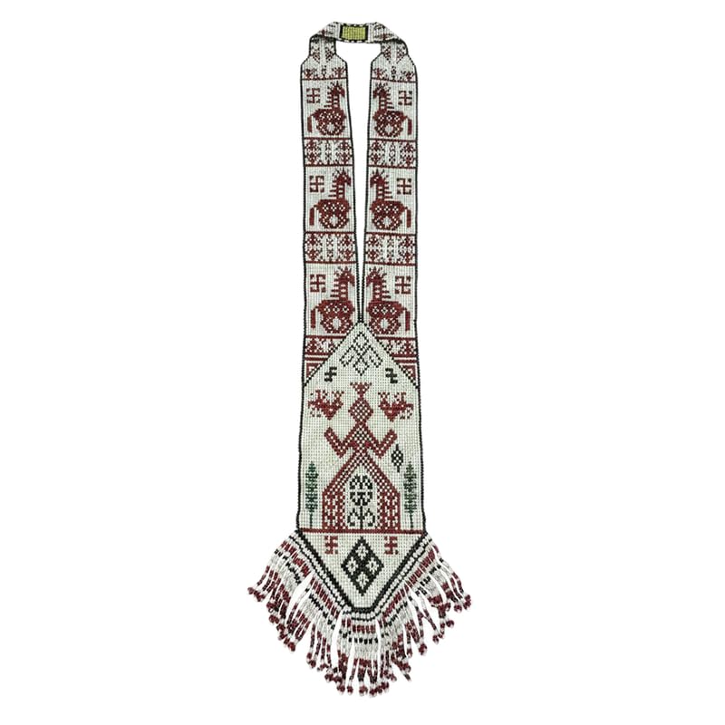 Collier Gerdan ukrainien LKBEADS fait main en perles de rocaille multicolores