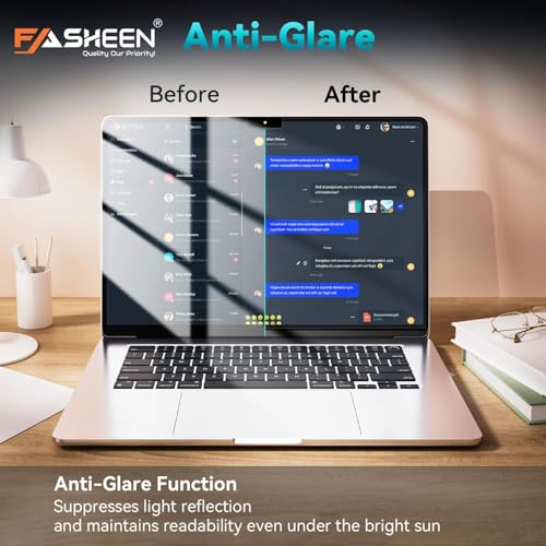 Image of FASHEEN AntiGlare Matte Screen Guard Compatible With HP Pavilion X360 2 in 1 Laptop /HP Envy (14 Inch, 35.5 cm, 16:9 Ratio, 1920x1080 Resolution Laptop) Screen Protector Not a Tempered Glass