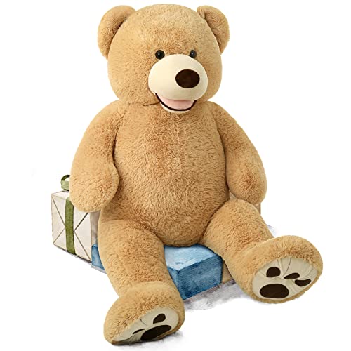 Morismos Big Plush Giant Teddy Bear Premium Soft Stuffed Animals Light Brown,51 Inches #TOP7