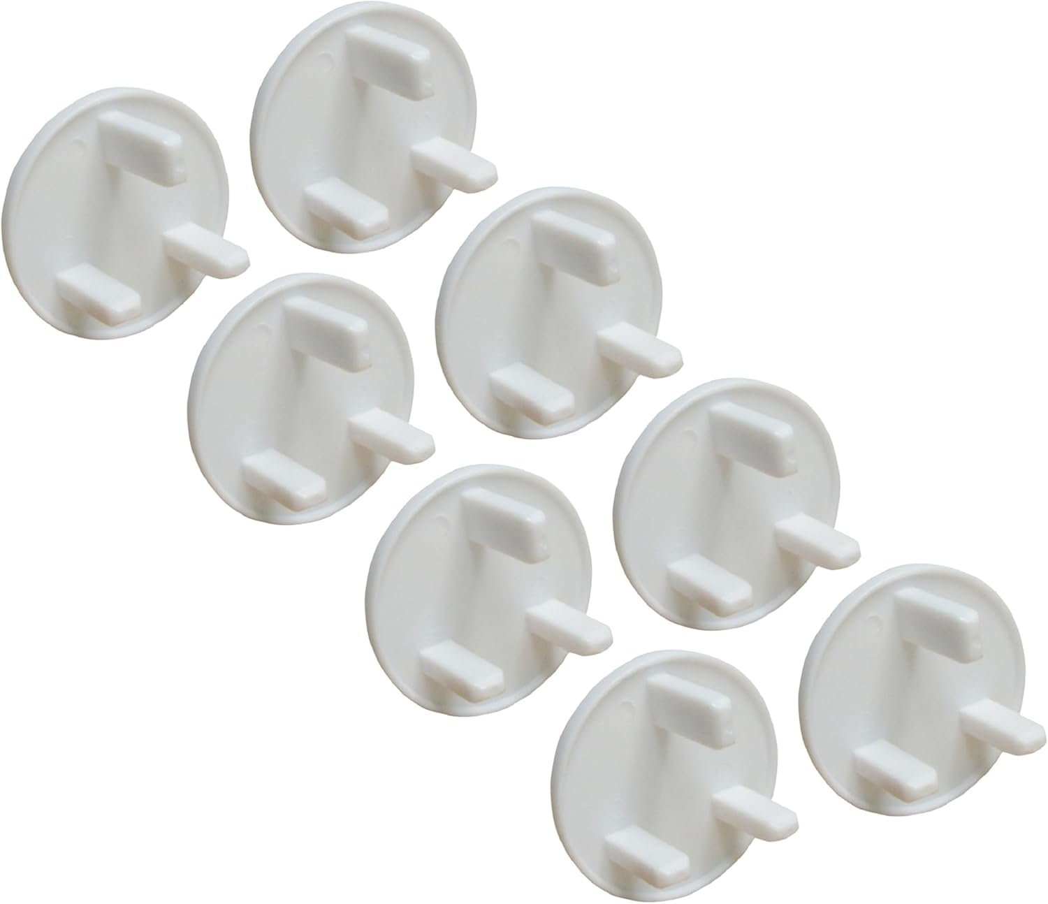 Dreambaby Home Baby Safety Socket Plug Covers - Electrical Outlet Protector Guard - 8 Pack - White