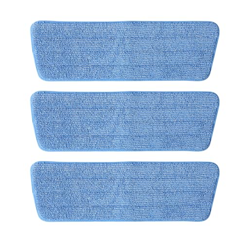 Image of 3 Pack Microfiber Mop Pads | Mop Replacement Pads Refills, Floor Spray Mop Pads, Wet Mop Pads, Reusable Pads, Suitable for All Spray Mops Cleaning