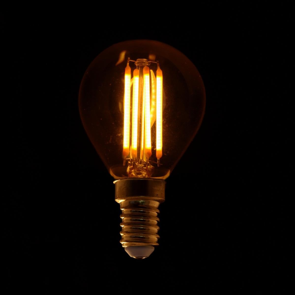 Bombilla E14 LED filamento 4 W G45 (Pack de 10)