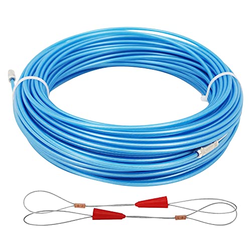 30M Fish Tape Steel Core Cable Puller Electrical Wire Fish Tape Running Cable Fastener Kit #TOP2