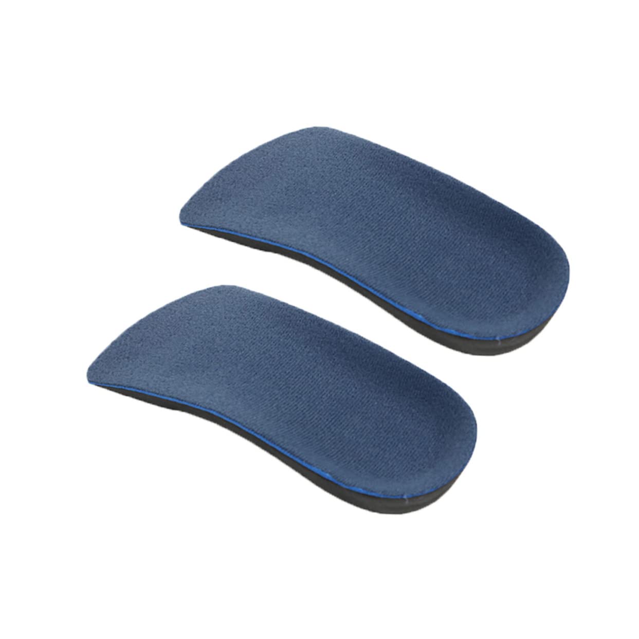 FONDOTIN 1Pair XL Blue and Black Orthotic Insoles with Metatarsal Pad for Plantar Relief Arch Support for for