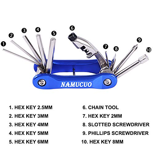 Image of Saddle Bag Bike Repair Tool Kits - Bicycle Tool Set with Bicycle Seat Packs and Bike Multi Function Tool Chain Tool Bike Tire Tool. 6 Month Warranty