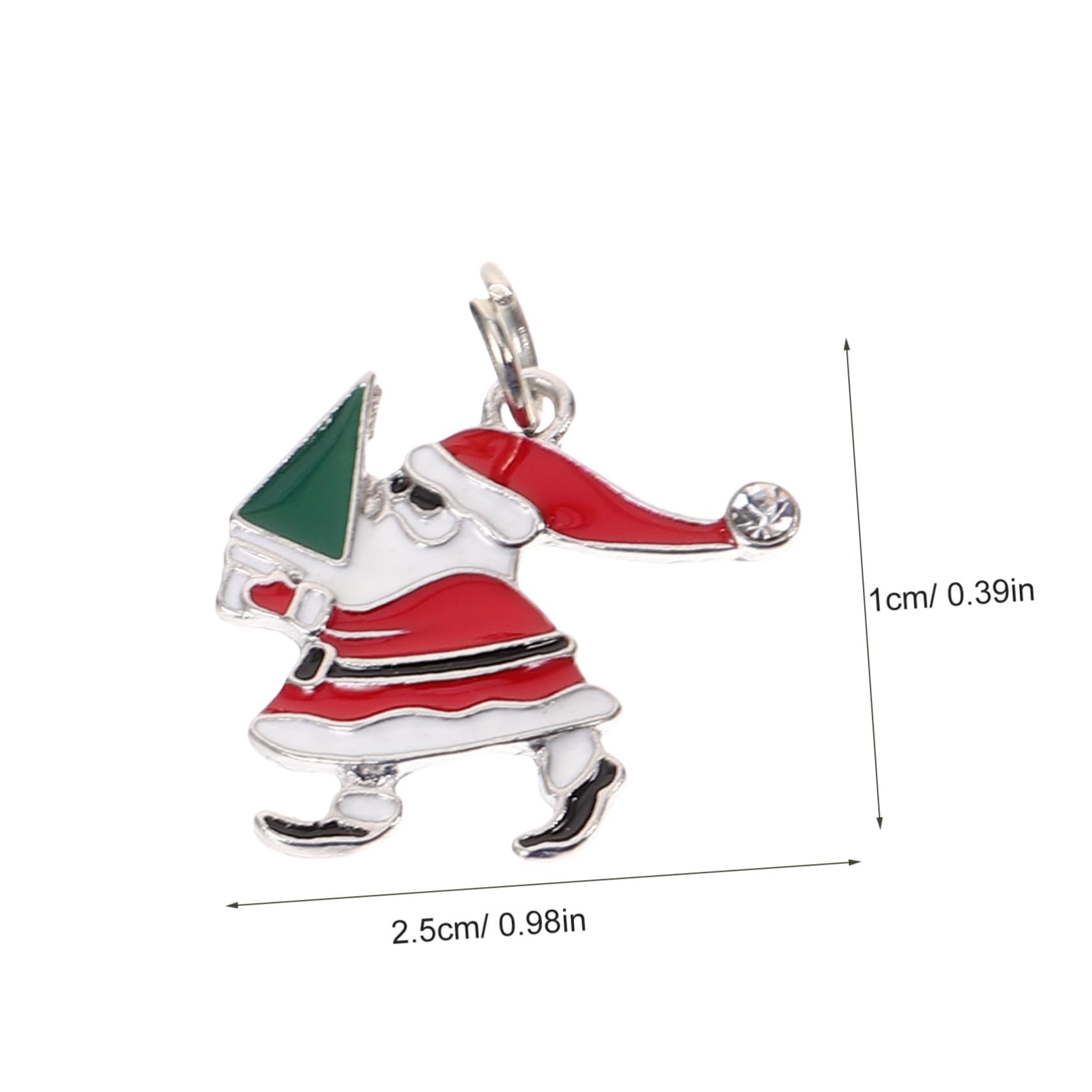 Tofficu 3 Juegos Pulsera navideña christmas ornaments complementos navideños accesorios navideños mini Llavero collar decoración de joyería de muñeca cadena de muñeca elegante aleación