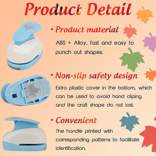 Ecohu Maple Leaf Punch Cutter 1Inch, Paper Punches, Craft Lever Punch Handmade, Leaves Shape For Paper Crafting, Scrapbooking, Cards Decoration, Diy Arts. (Maple Leaf) #TOP6