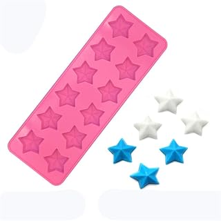 2PCS 12 Holes With star Shape Silicone Bakeware Mold For cake,Jelly, Pudding, Dessert,Lce cube,chocolate