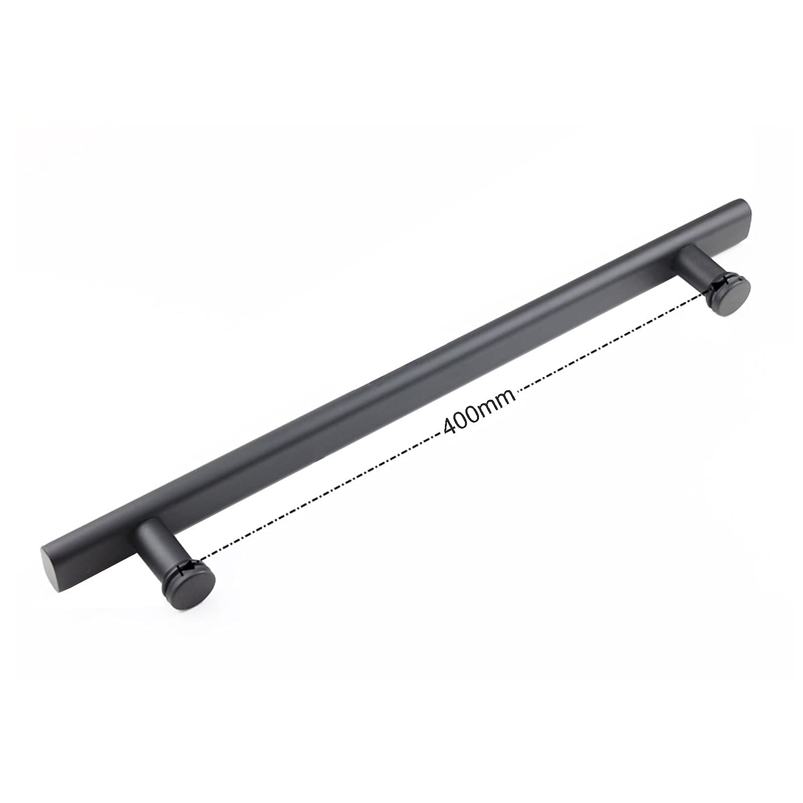 Klamka Do Drzwi Prysznicowych Czarna Stal Nierdzewna 304 Rozstaw Otworów Do Pchania I Ciągnięcia 300 Mm/400 Mm/440 Mm-400mm