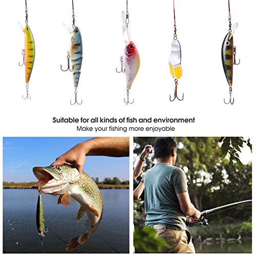 image for FREGITO Stainless Steel Fishing Leaders, Fishing Leader Line with Swiv