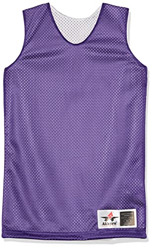 Alleson Athletic Boys Reversible Tank Shirt, Forest/White, Small US