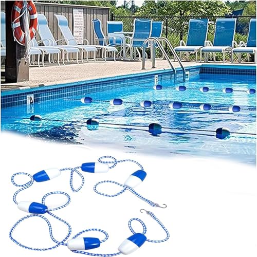 Corde de sécurité de piscine haute flottabilité avec crochets et flotteurs durables