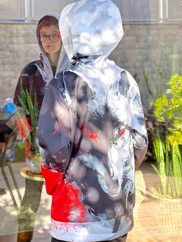 Idgreatim 6-14T Boys Zip Up Hoodies Kids 3D Graphic Hoody Sweatshirt Zipper Pullover with Pockets