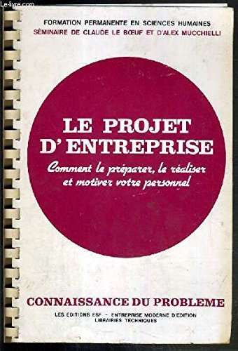 Le projet d'entreprise [Unknown Binding]