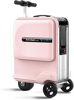 Airwheel SE3miniT Electric Scooter Suitcase - Pink | 26L Innovative Travel Luggage, Motorized Electric Luggage Scooter for...