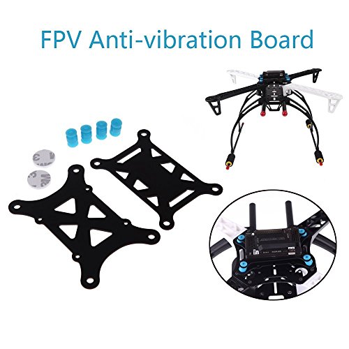 Cuziss Glass Fiber Flight Controller Anti-Vibration Damping Plate Shock Absorber Set For Qav250 Cc3D Naze32 Mini Apm Mini Flight Control #TOP2