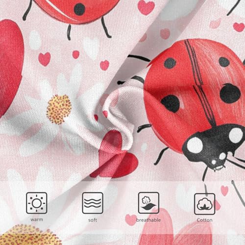 Wusikd Ladybugs Girls' Underwear Cotton Black Dots Girls Briefs Soft Toddler Underwear 2T3