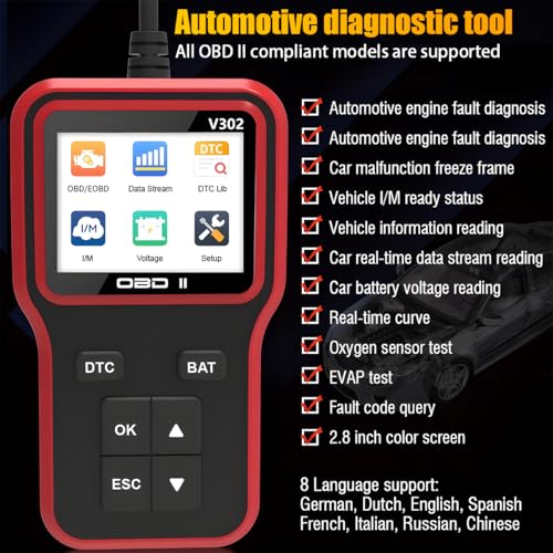 Escáner de fallos de motor automotriz OBDII universal para coche 3