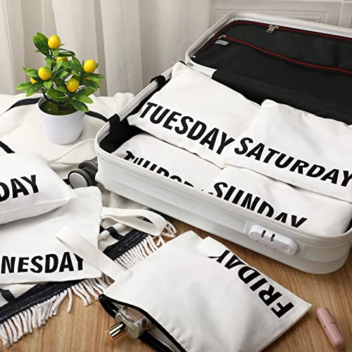 Sanwuta 7 Pcs Packing Cubes For Kids And Baby Travel Organizer Travel Pouches For Suitcase Organizing For Boys And Girls Summer Camp Cruise And Family Vacations Days Of Week #TOP3