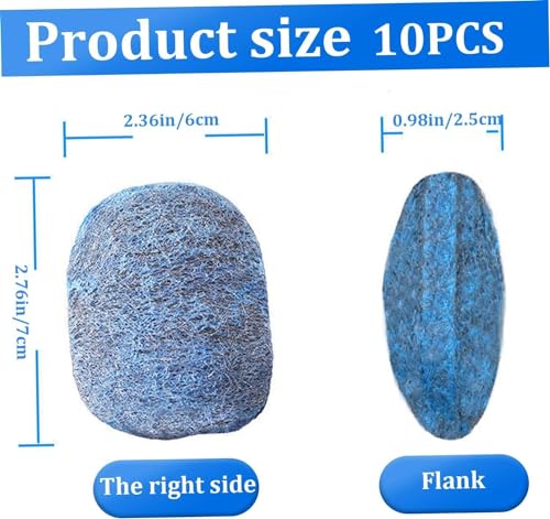 10-Wiederverwendbare Stahlwolle-Scheuerpads und Vorwaschmittel zur Haushaltsreinigung von Küchenutensilien, Töpfen, Pfannen und Öfen