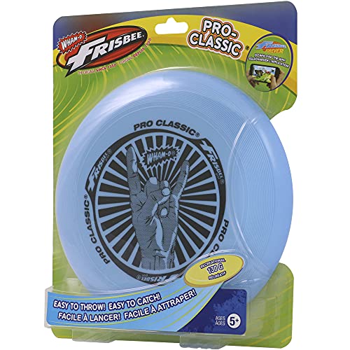 Wham-O Frisbee Pro Classic - Flying Durable Disc Set Toys For School, Game Prizes, Party Favors, Indoor & Outdoor Game (Blue) #TOP2