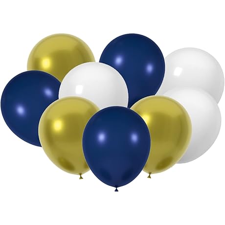 2023 Blue Gold White Graduation Decorations