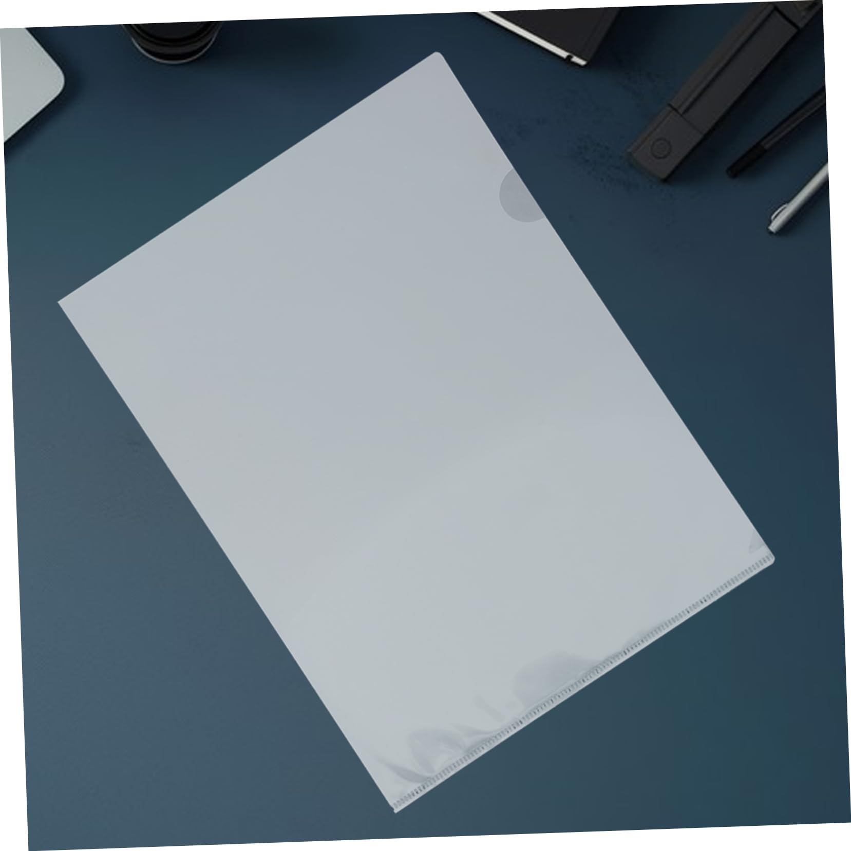 SECFOU 100pezzi Cartelline Trasparenti Da Buste Protettive Resistenti All Per Ufficio e Archiviazione Documenti Design Sottile e Professionale