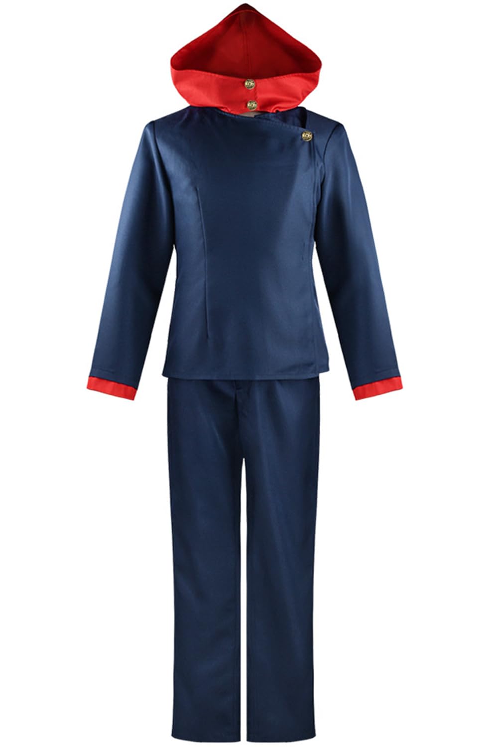 Gosbeliy JJK Yuji Itadori Hoodie Yuji Itadori Cosplay Costume Jacket Outfit Anime Pullover Sweatshirt Hat Halloween Uniform, Yuji Itadori, XL