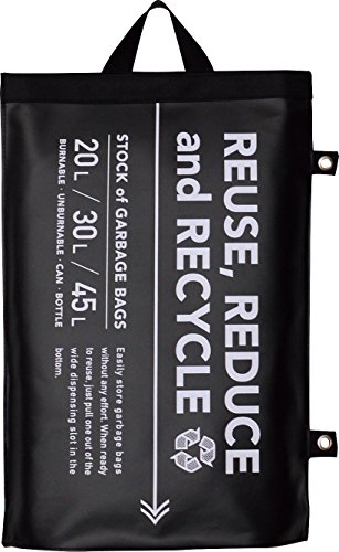 現代百貨 ゴミ袋ストッカー WASHERS ブラック A178BK